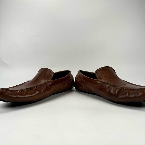 Steve Madden Men's Loafers JAYDEN Brown Leather Shoes Size 8M - Picture 6 of 9